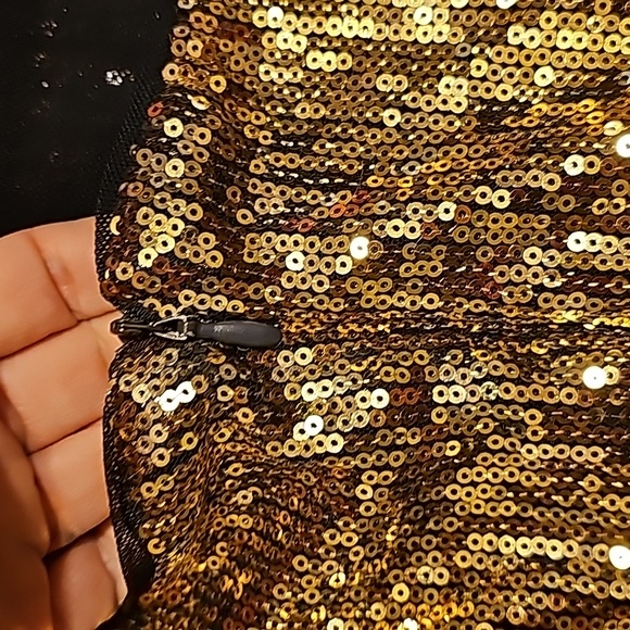 Urban outfitters rose Gold sequin mini dress - Picture 4 of 7